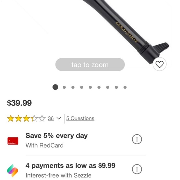 BNIB- 24k Gold pressing and styling comb - Picture 10 of 10